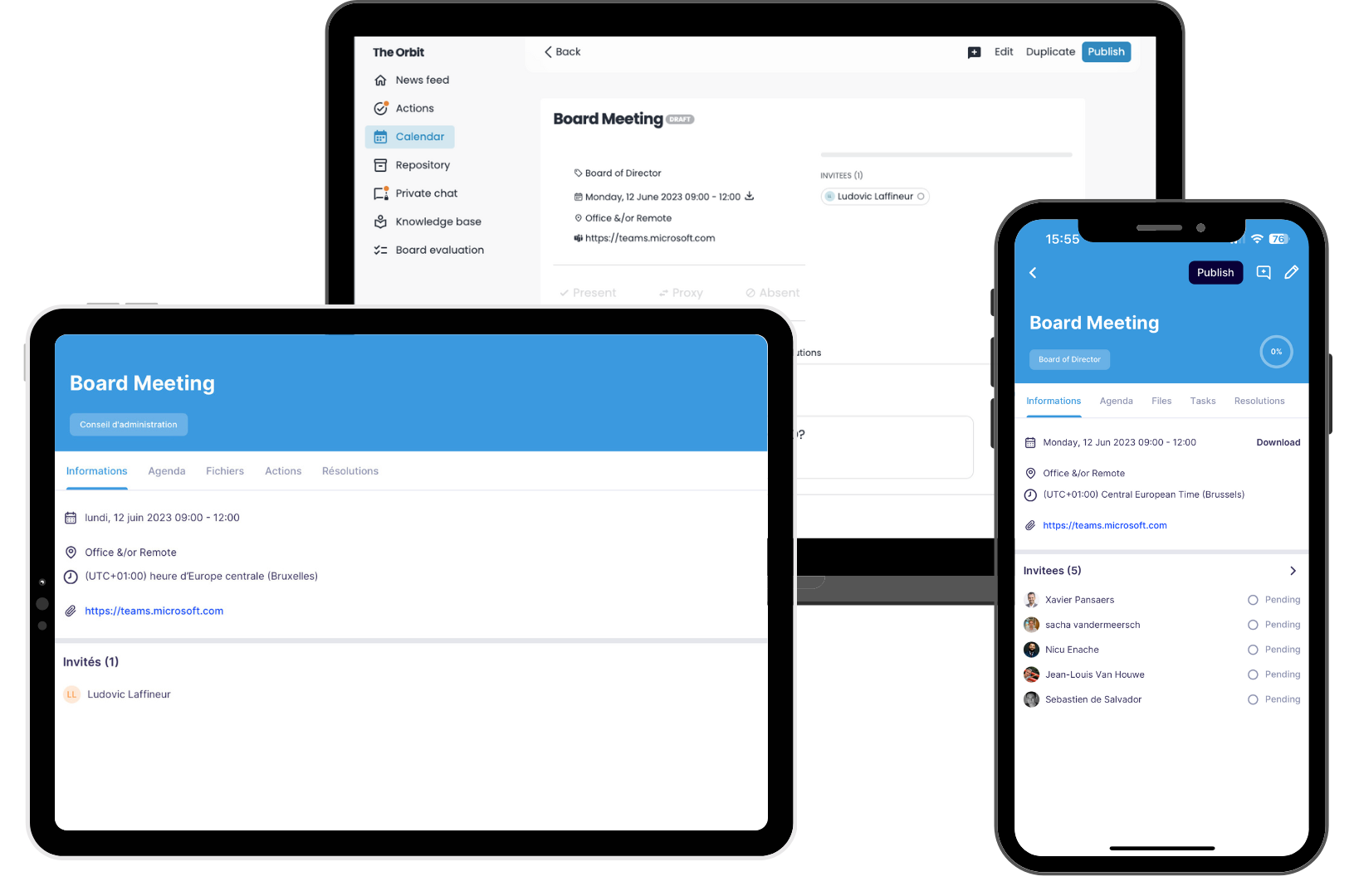Govrn Meeting Management Interface